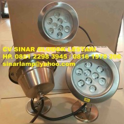 Lampu Sorot Kolam Renang 12v 9W Stainless Lampu Sorot Kolam Renang 12v 9W Stainless